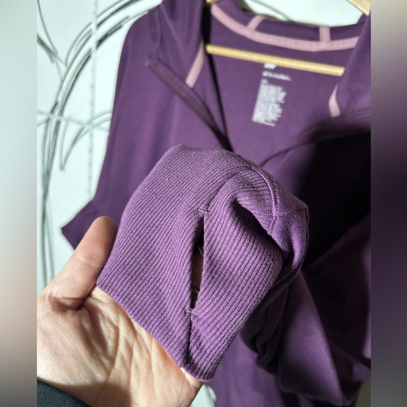 All In Motion Pullover Half Zip Purple Hoodie with Pockets, Womens XXL - Picture 2 of 8